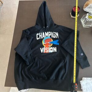 Champion XXL Vision Hebru Brantley Hoodie Sweatshirt Black